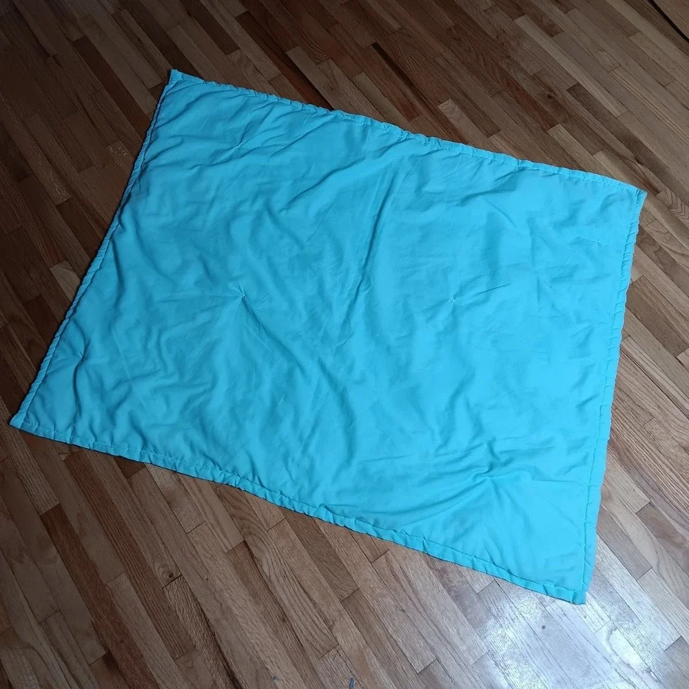 Vintage Baby Quilt Crib Blanket Patchwork Vintage Nursey Retro Pastel 42x33